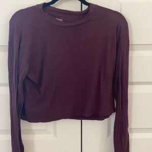 Long sleeve marroon shirt